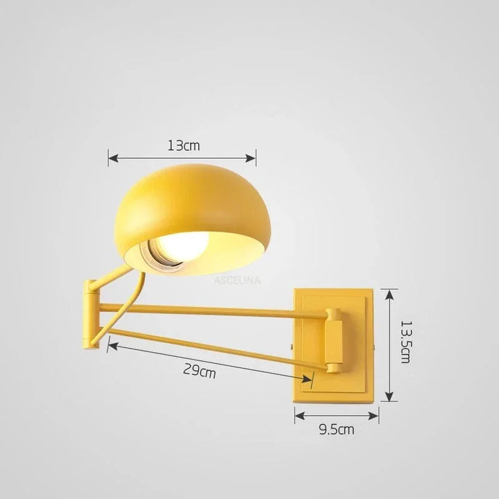 Modern Foldable LED Wall Lamp – Retractable Eye-Protective Wall Light for Bedroom, Study, Living Room, and Bathroom | Kalsten