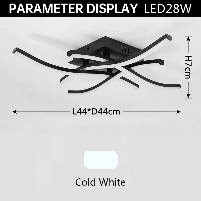 Modern LED Ceiling Lamp for Living Room, Dining Room, Bedroom, and Balcony | Kalsten