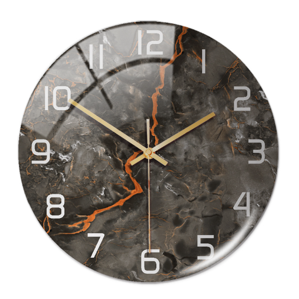 Stylish Marble Wall Clock with Silent Mechanism Kalsten