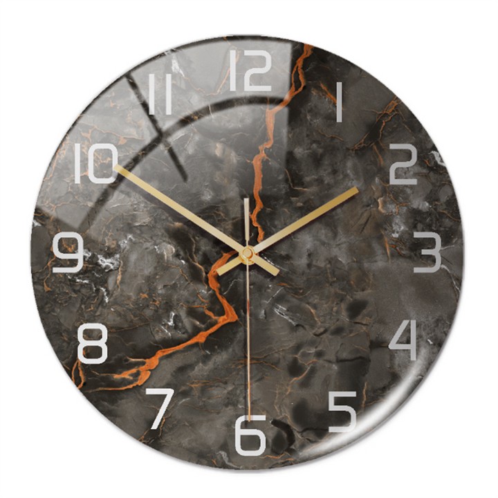 Stylish Marble Wall Clock with Silent Mechanism Kalsten