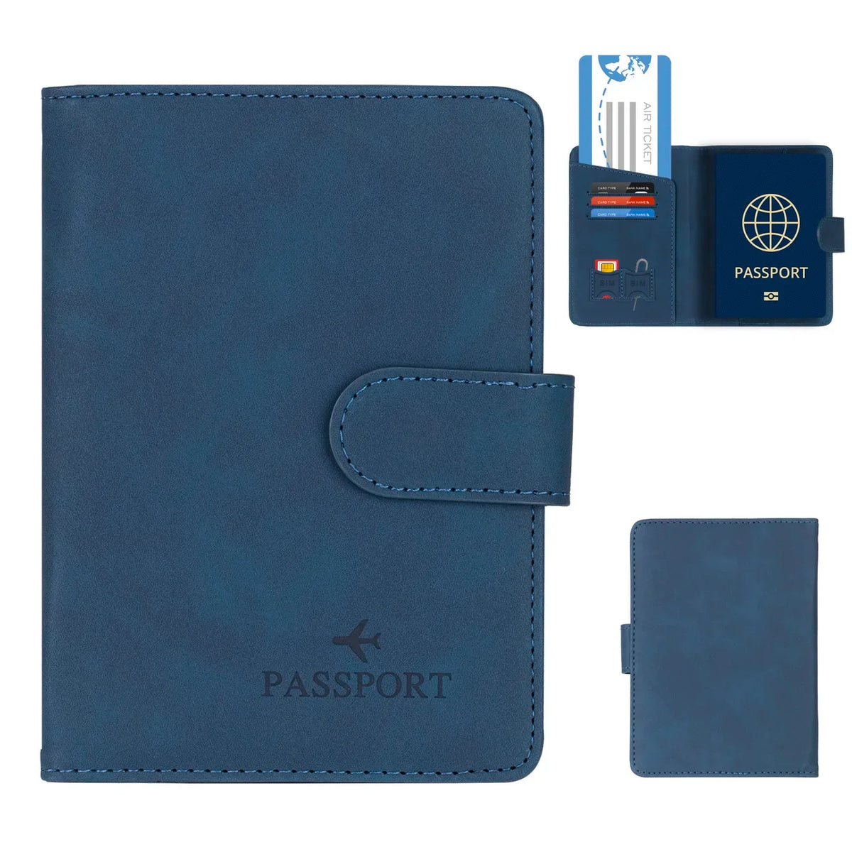 BowLift | Passport holder Travello | RFID protection | Real leather look | For women & men