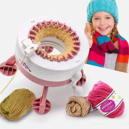 Skanto | Strickolino Knitting Machine | 22 Needles | Automatic Circular Knitting Kit for Beginners & Adults | Fast Knitter with Accessories