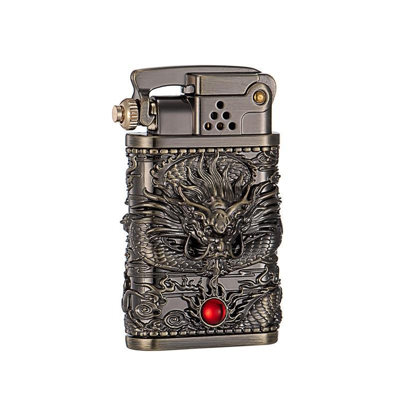 Dragon Wings Brass Kerosene Lighter | Kalsten