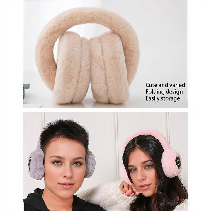 Kalsten | Wireless Plush Earphones with Bluetooth 5.2 and Warm Fur Design
