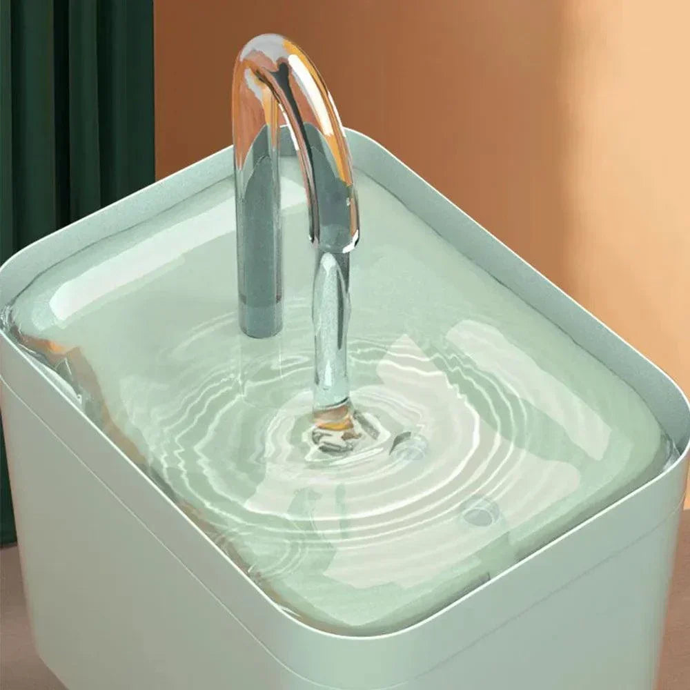 Skanto | Ultra-Quiet Pet Water Fountain with Intelligent Filtration - 1,5 l Stainless Steel