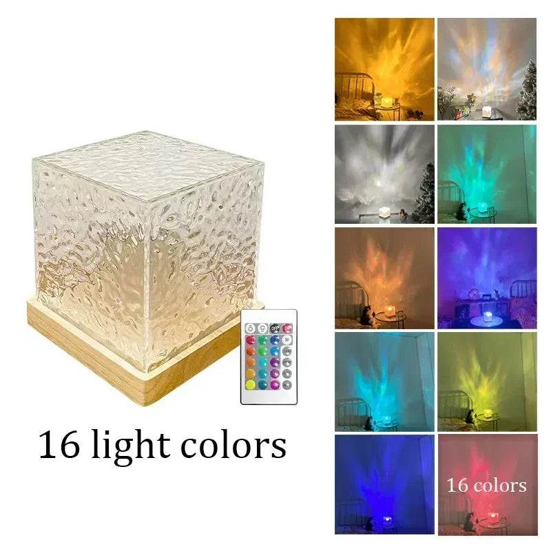Dynamic Aurora Northern Lights Water Ripple Projector Night Light - Mesmerizing Illumination for Every Room | Kalsten
