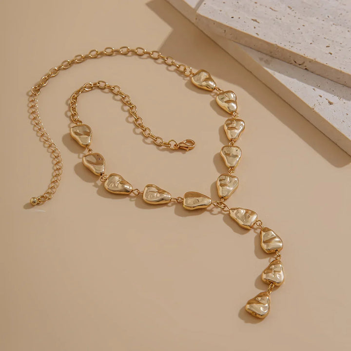 Kalsten | Modern Stone Inspired Lariat Necklace