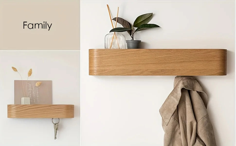 NordicHide Rack Wall wardrobe with shelf & hidden hooks Kalsten