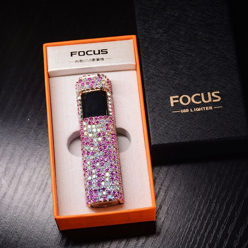 Kalsten | Sparkle Stone Rhinestone Rechargeable Portable Lighter