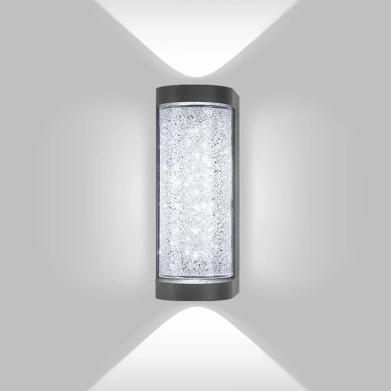 Modern Waterproof LED Outdoor Wall Lamp – Crystal Wall Sconce for Garden, Patio, and Doorway Lighting | Kalsten