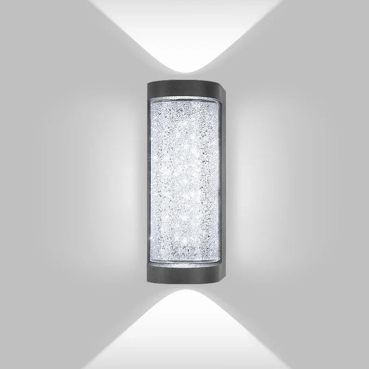 Modern Waterproof LED Outdoor Wall Lamp – Crystal Wall Sconce for Garden, Patio, and Doorway Lighting | Kalsten
