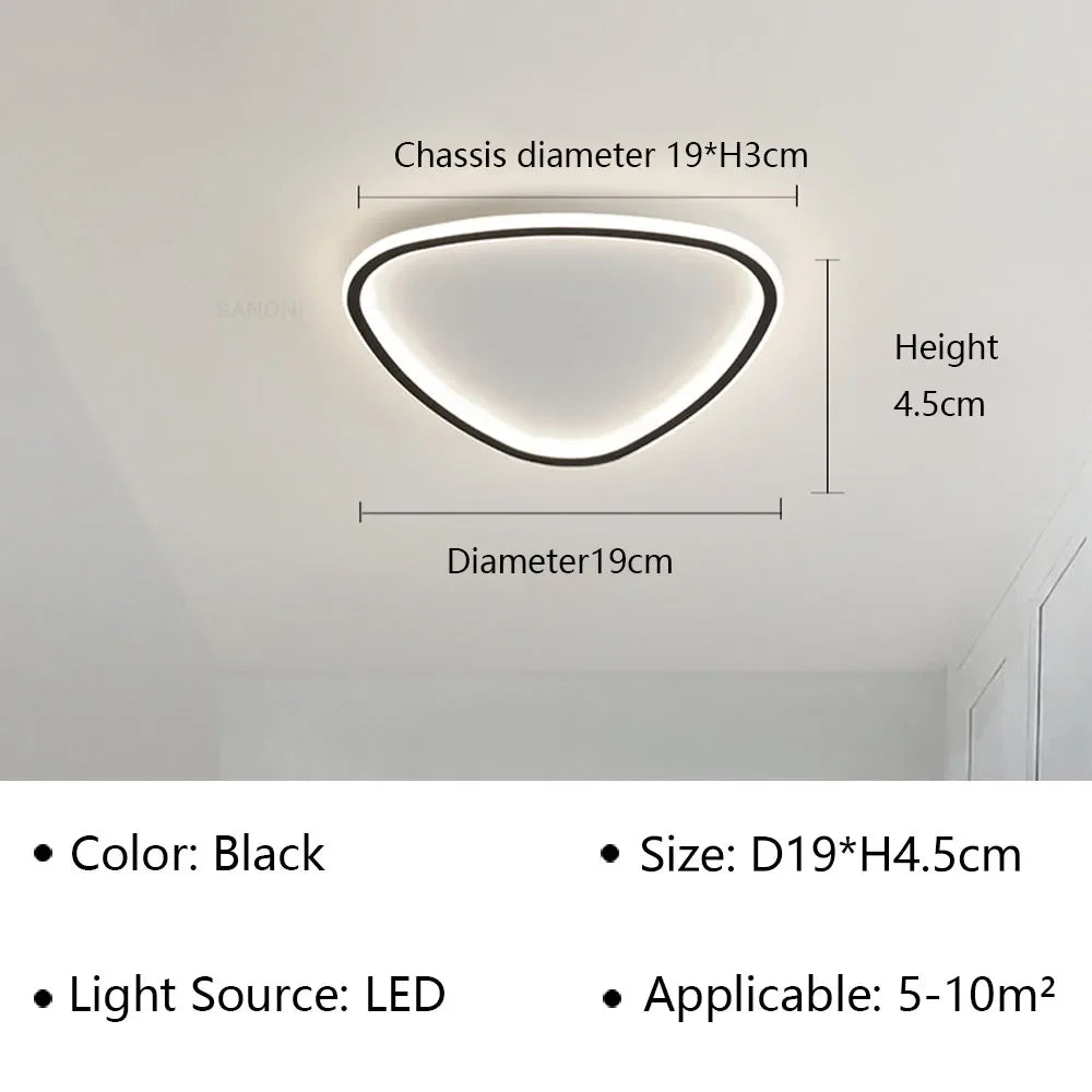 Modern LED Ceiling Lamp - Elegant Oval Design for Versatile Indoor Lighting | Kalsten