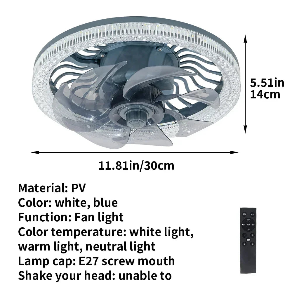 3in1 Remote Control Noise-Free Noise Elegant Fan Lamp | Kalsten