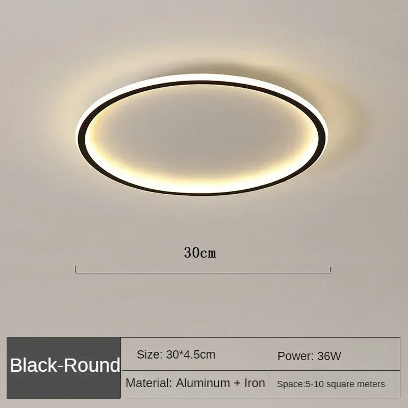 Modern LED Ceiling Light – Dimmable Indoor Lighting Fixture for Bedroom, Bathroom, Kitchen, and Corridor | Kalsten
