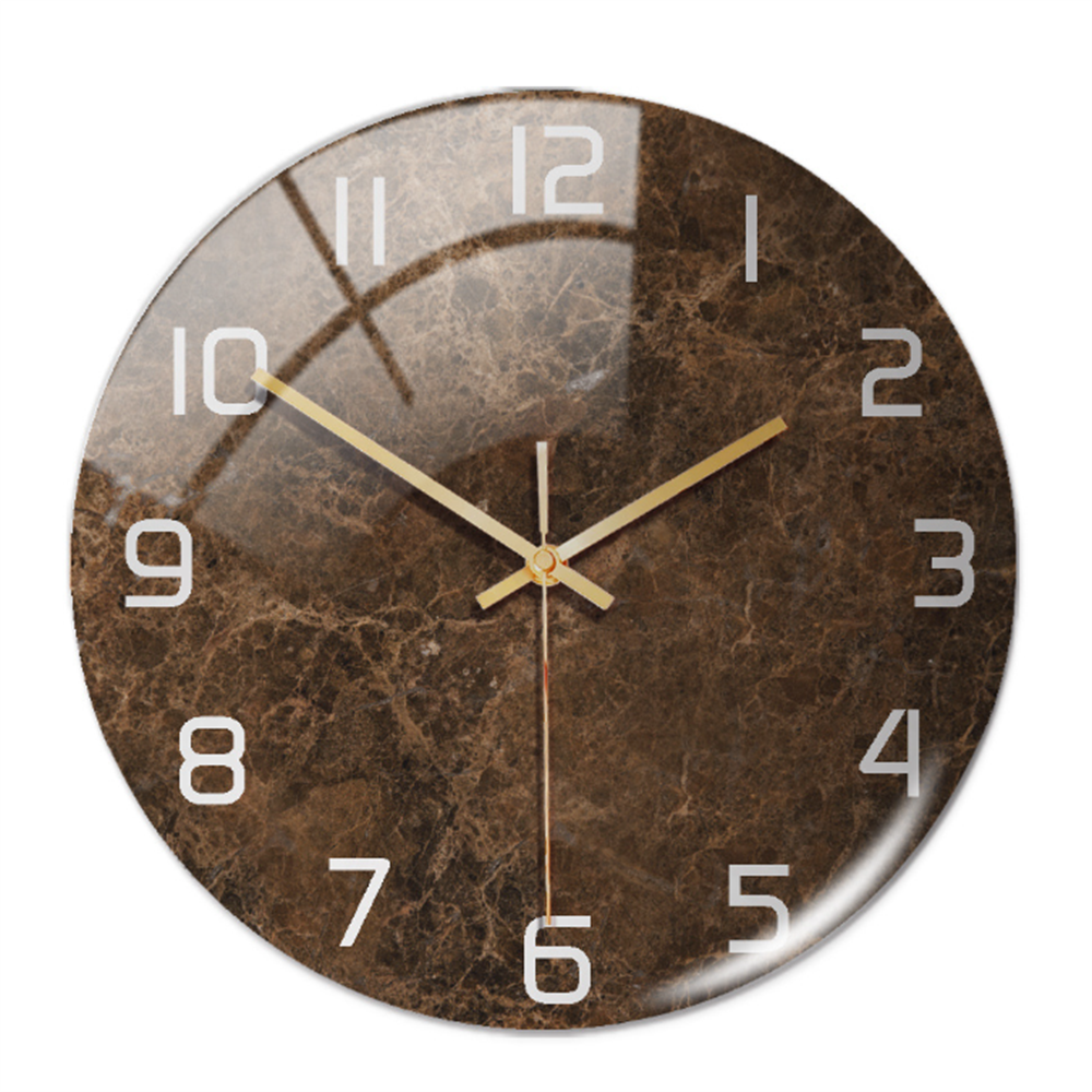 Stylish Marble Wall Clock with Silent Mechanism Kalsten