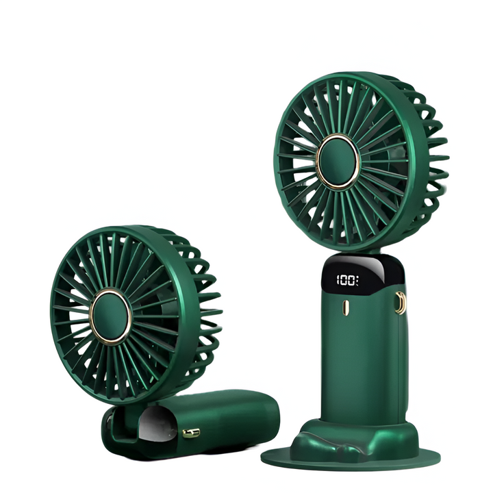 Rechargeable Handheld Mini Fan | 5-Speed, 90-Degree Adjustable & Quiet for Office, Home & Outdoor Use | Kalsten