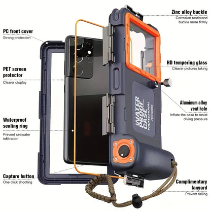Skanto | Waterproof Diving Phone Case with 15m Depth Protection & Lanyard – AquaShield