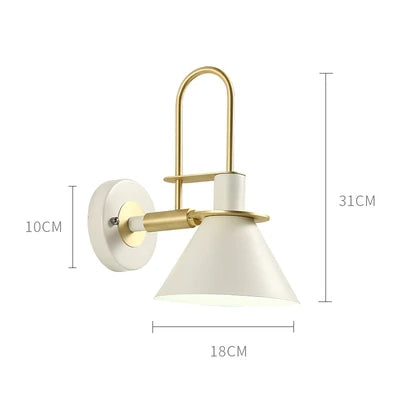 Modern Industrial Iron Wall Lamp – E27 Downlight for Living Room, Bedroom, and Bathroom | Kalsten