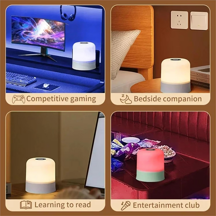 Color Changing Touch Table Lamp With Remote Control For Bedroom Or Living Room | Kalsten
