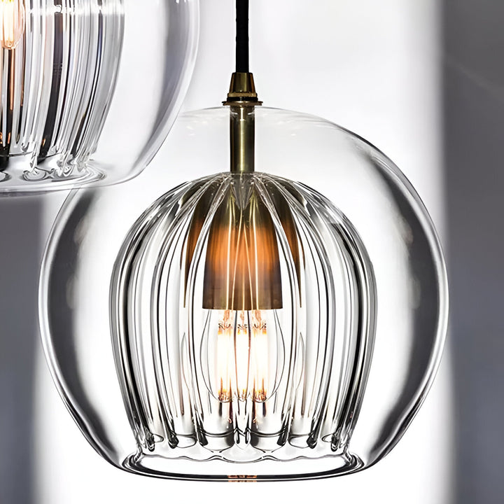 Pendant Light Glass Globe 9.8 in E27 Adjustable Dining Room Kitchen Island Hanging Ceiling Lamp Vintage Modern | Kalsten