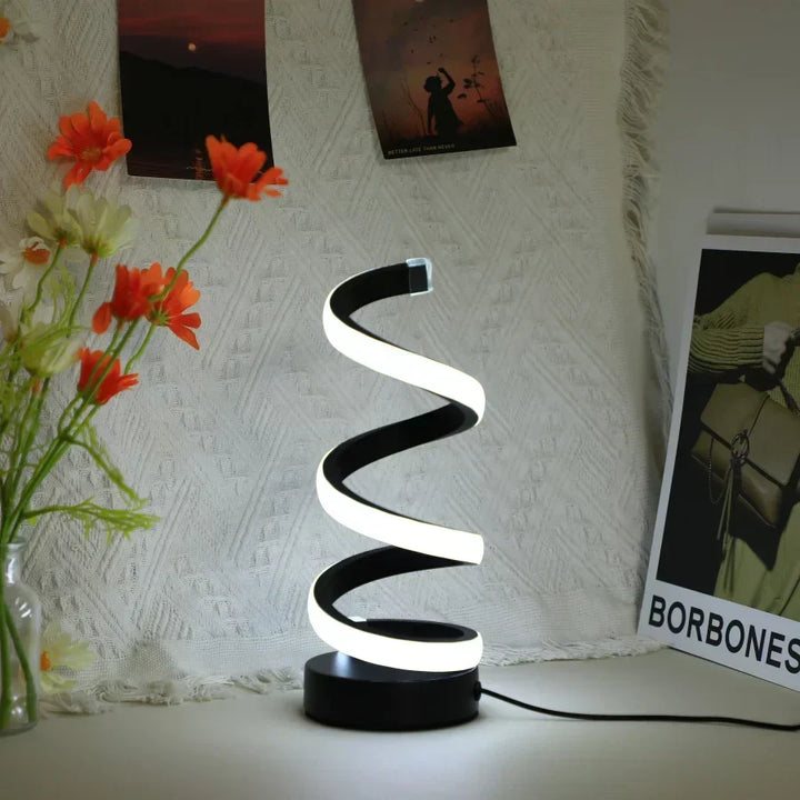 Modern Spiral LED Table Lamp | Kalsten