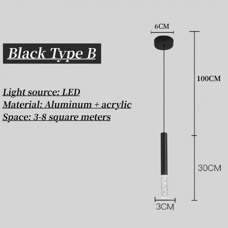 LED Pendant Light with Dual Light Sources – Up and Down Shine Fixture for Kitchen, Dining Room, and Bar Counter | Kalsten