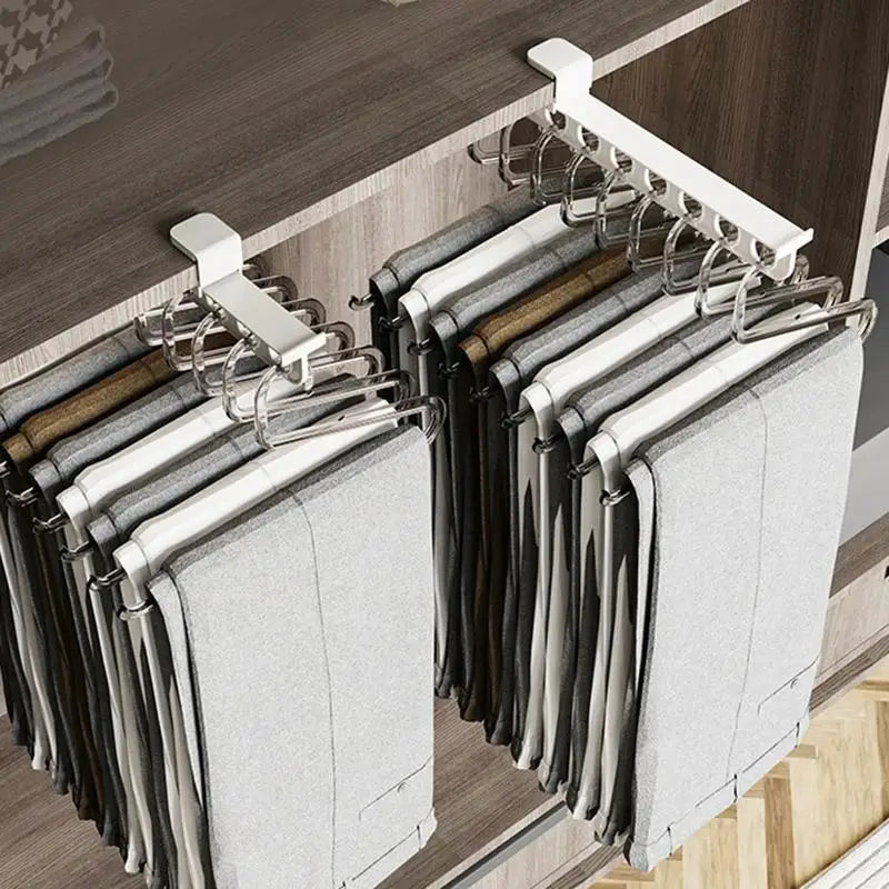 Kalsten | Retractable Wardrobe Rail Closet Organizer Hanger