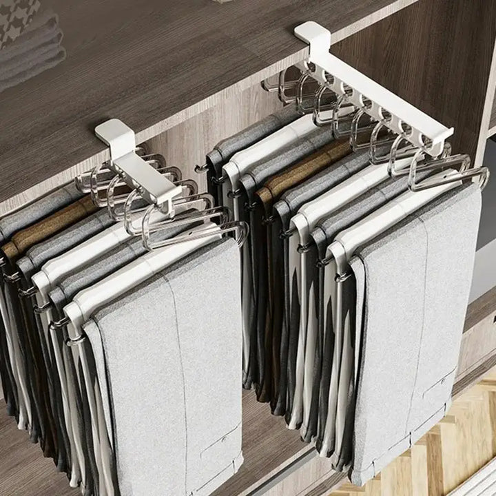 Kalsten | Retractable Wardrobe Rail Closet Organizer Hanger