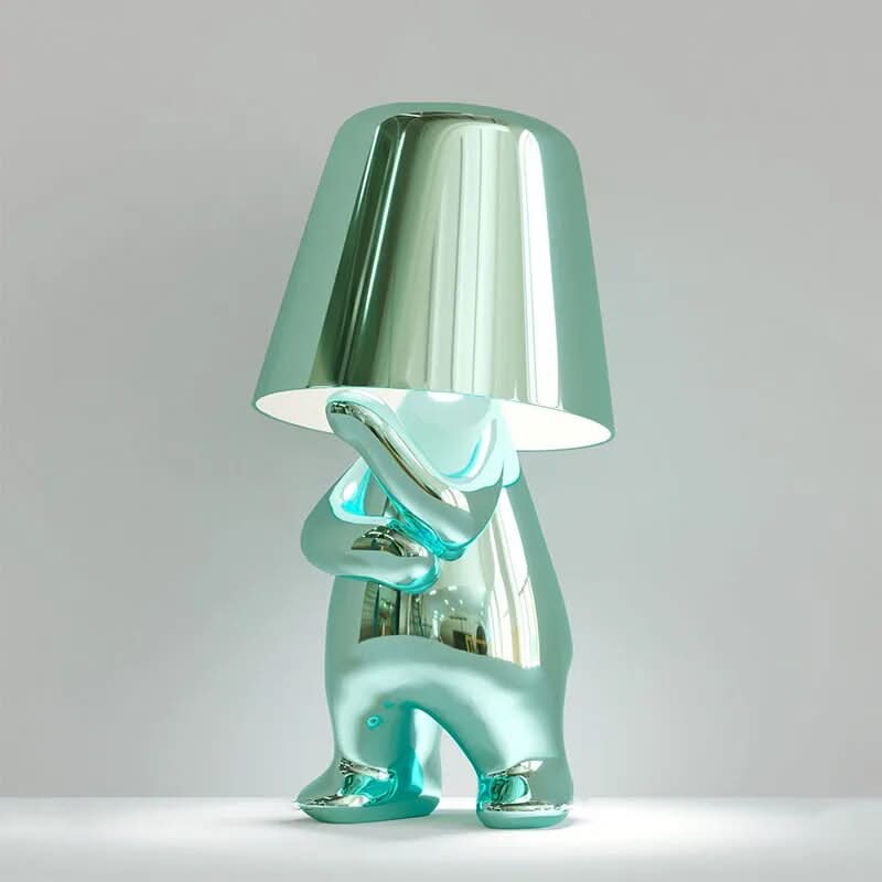 Goldie Resin Thinker LED Table Lamp | Kalsten
