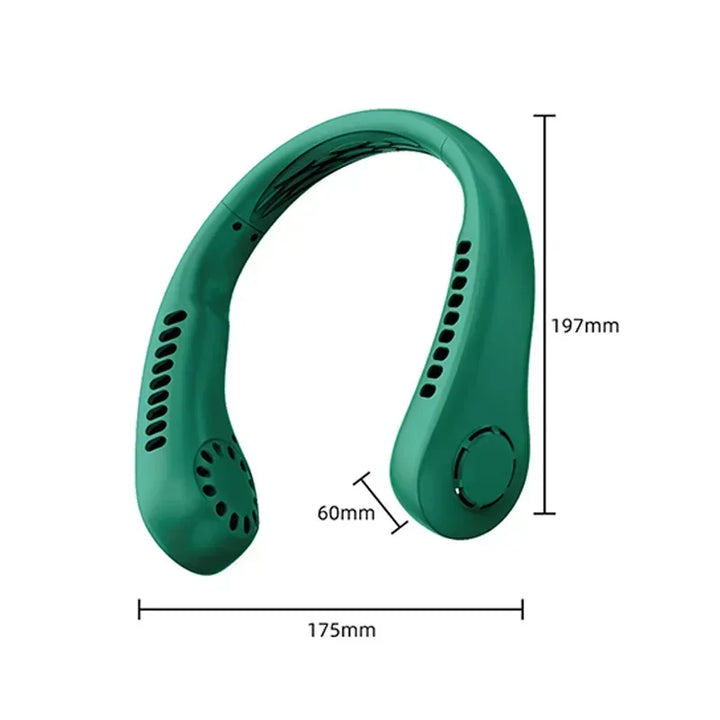 Portable Mini Neck Hanging Fan – Wearable USB Air-Cooled Fan for Summer, Outdoor Sports, Running, Travel, No Blades Design | Kalsten