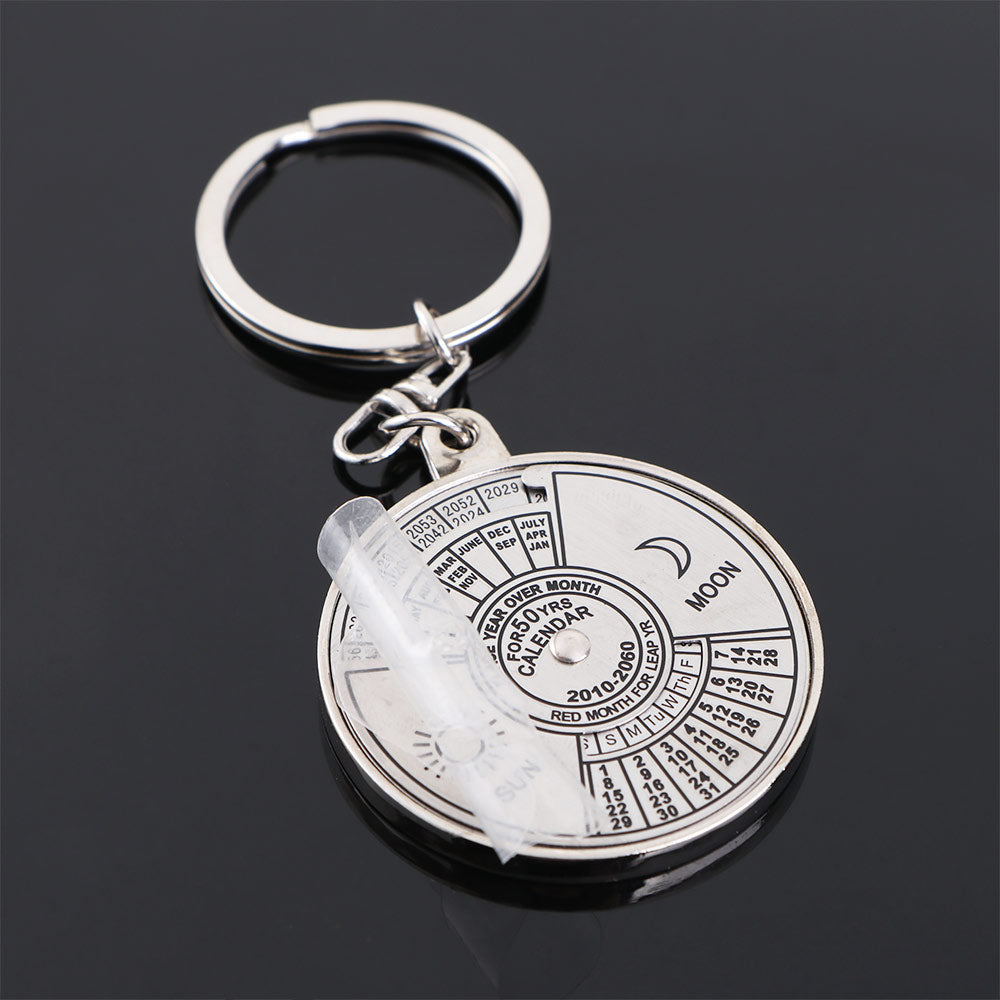 Creative Time Portal Mini Metal Calendar Keychain | Kalsten