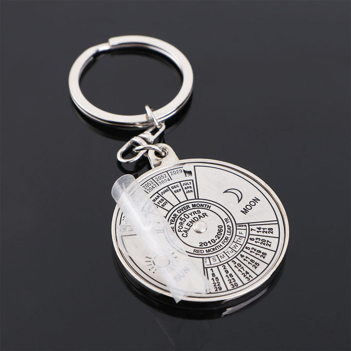 Creative Time Portal Mini Metal Calendar Keychain | Kalsten
