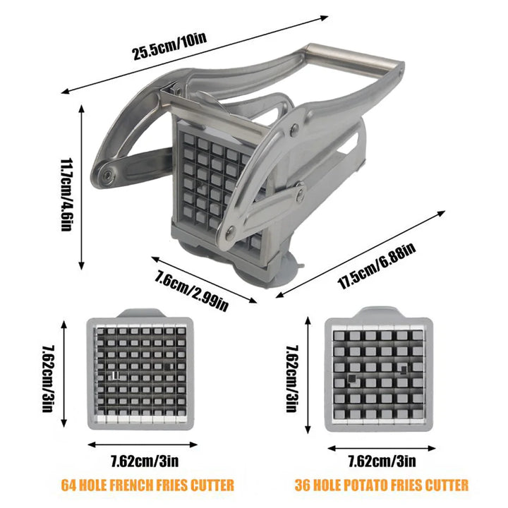 Fritzo Vegetable Cutter - The Stylish Stainless Steel Cutter for Perfect Vegetables Kalsten
