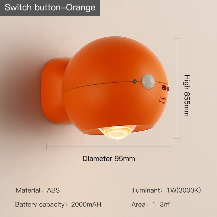 Eye Project Motion Sensor Rechargeable Wall Lamp | Kalsten