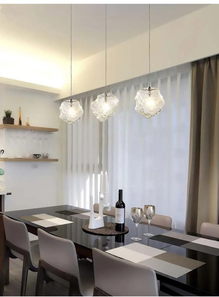 Nordic Glass Pendant Chandelier – Contemporary LED Light Fixture for Dining Table, Bar, and Entryway | Kalsten