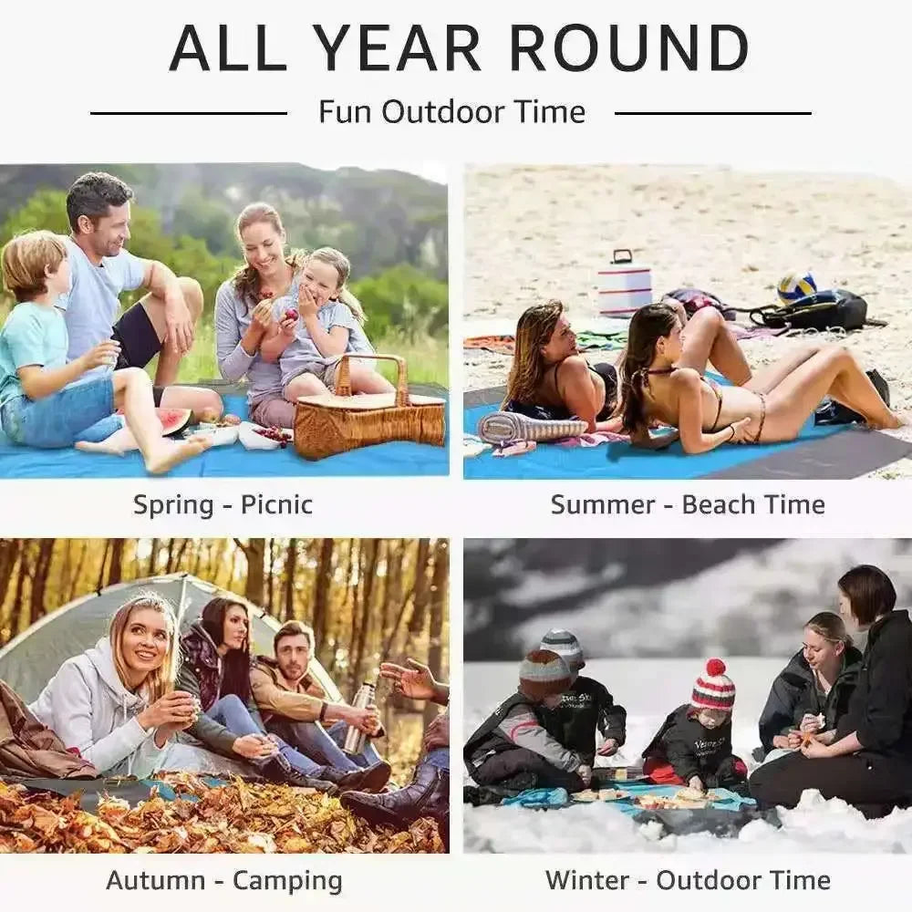 Kalsten | TerraLoom Beach Blanket | 210 x 200 cm | Sand-free & Waterproof | Ultra-light & Large