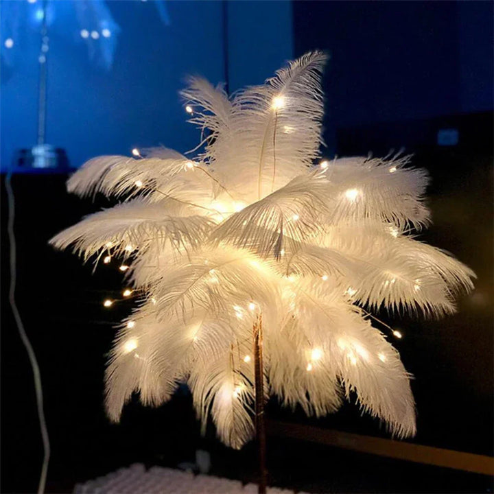 LED Spring Table Lamp Night Light USB powered Remote Control Nightstand Lamps | Kalsten