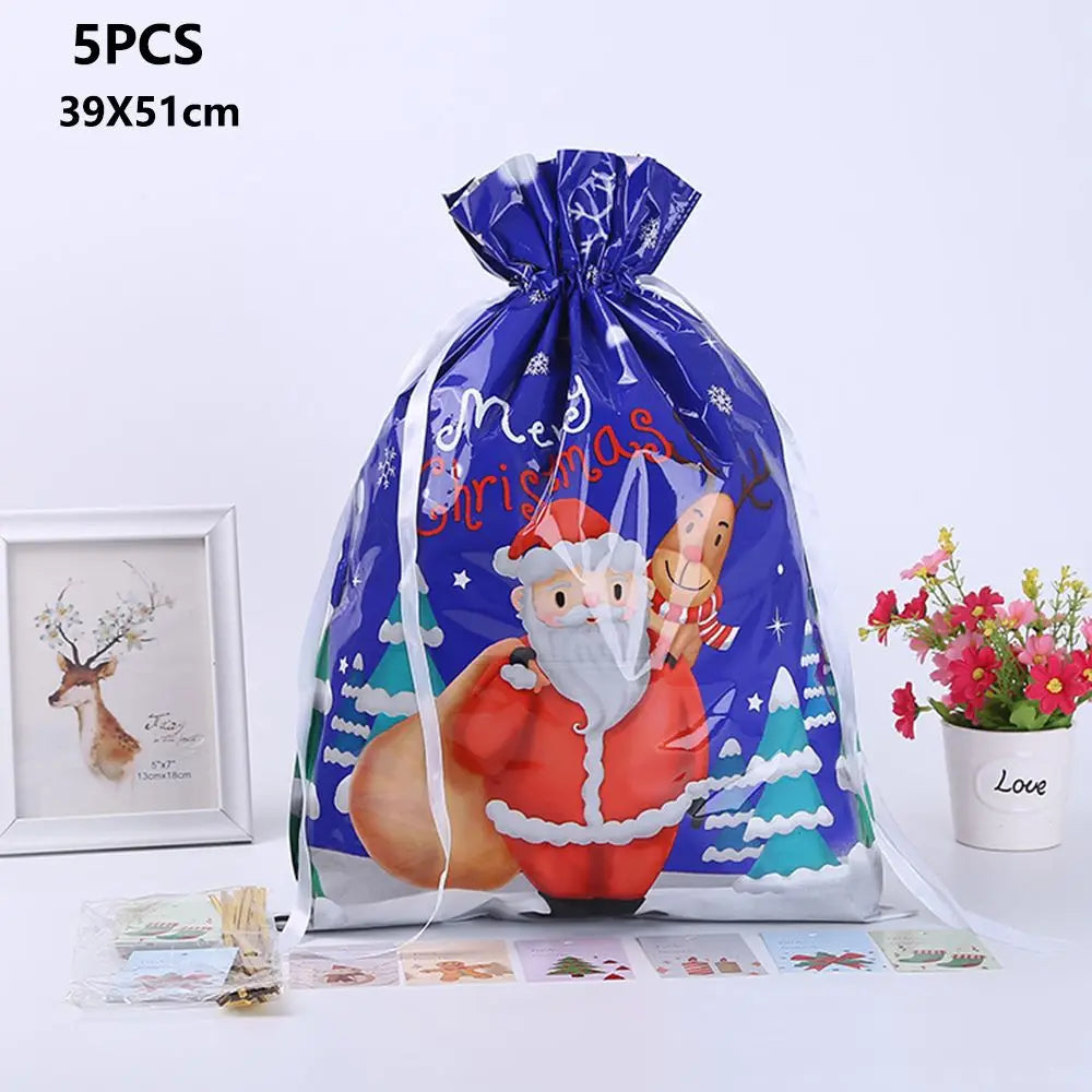 Kalsten | Drawstring Gift Wrapping Bags 5Pcs