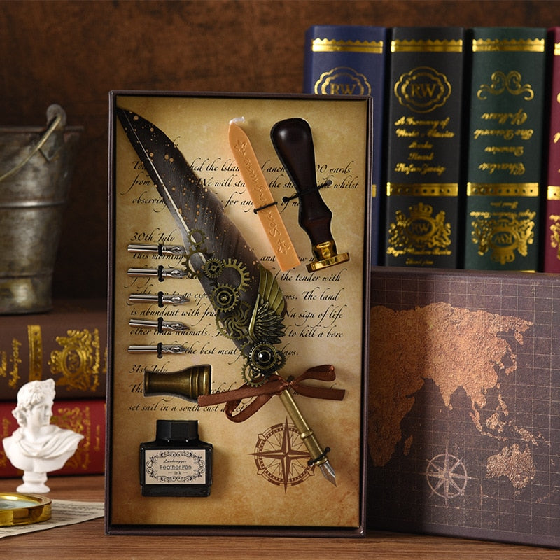 Kalsten | Phoenix Feather Mechanic Calligraphy Pen Set