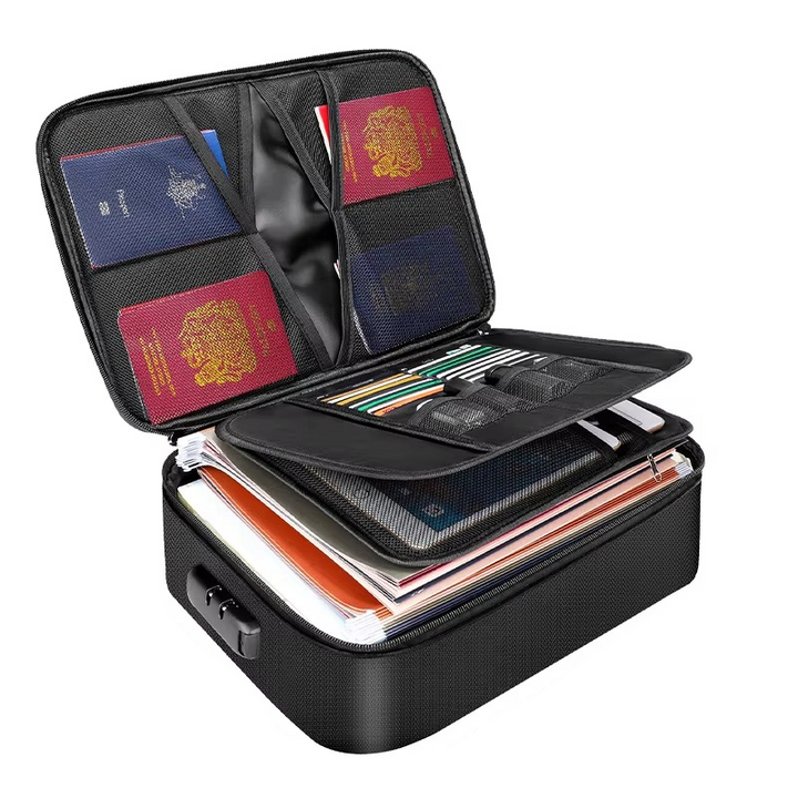 Kalsten | Fireproof and Waterproof Document Organizer Bag – Portable Protective Storage for Travel and Home Security