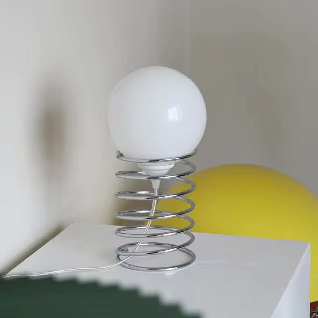 FrostOrb Bauhaus Table Lamp – Frosted Glass | Kalsten