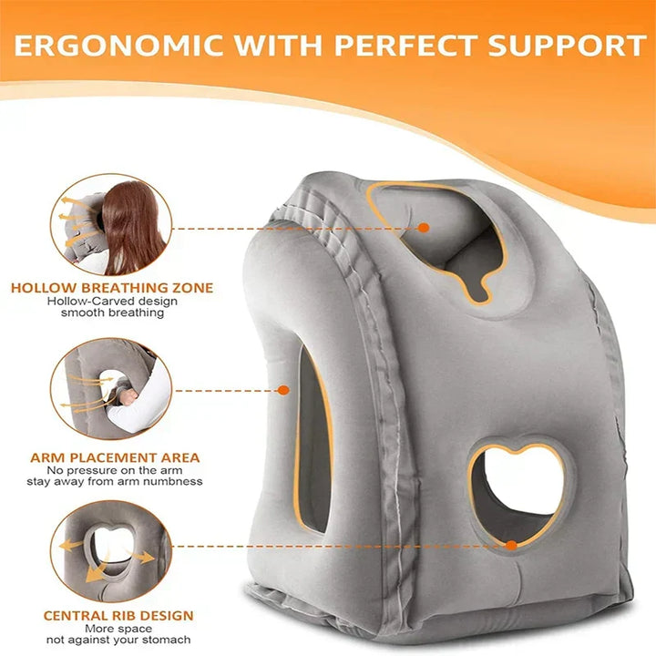 Kalsten | ComfortRest Travel Pillow | Ergonomic Travel Pillow for Neck & Head | Compact and Lightweight