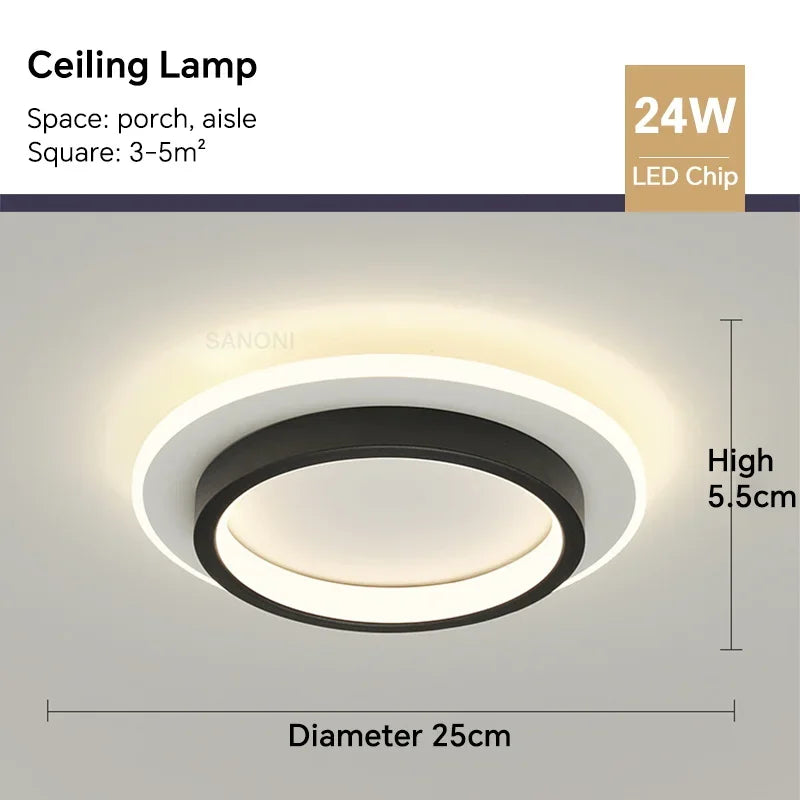 Modern LED Aisle Ceiling Light Chandelier | Kalsten