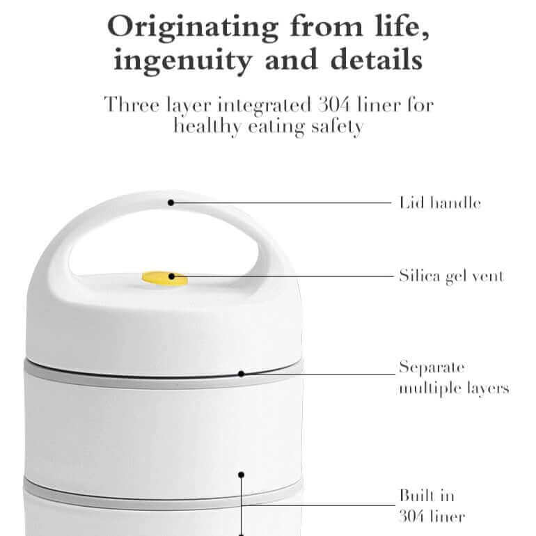 Skanto | LunchBuddy Premium Lunch Box | Leak-Proof & Sustainable | Bento Box with Compartments | Ideal for Work & School
