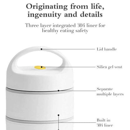 Skanto | LunchBuddy Premium Lunch Box | Leak-Proof & Sustainable | Bento Box with Compartments | Ideal for Work & School