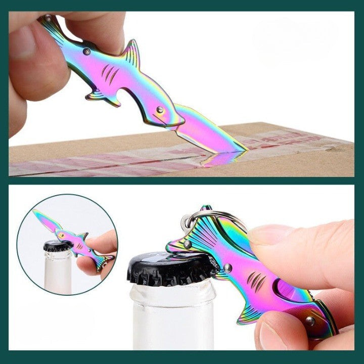 Sharp Shark Multifunctional Toothpick Knife Keychain | Kalsten