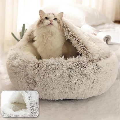 Skanto | Cozy Cave Pet Bed | Calming and Comfortable Dog Bed for Deep Relaxation