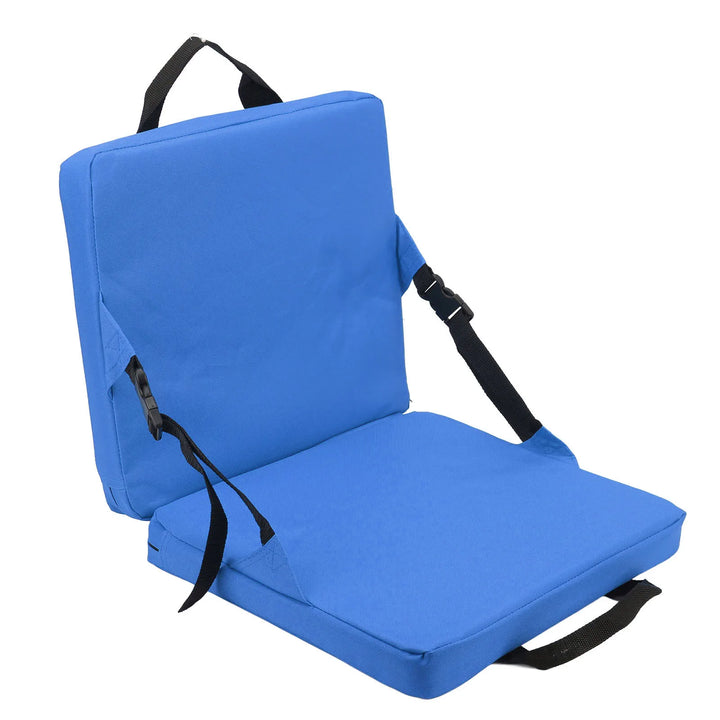 Kalsten | SITPURE Folding chair with backrest | Padded seat cushion | Compact & Comfortable for stadium, beach & park