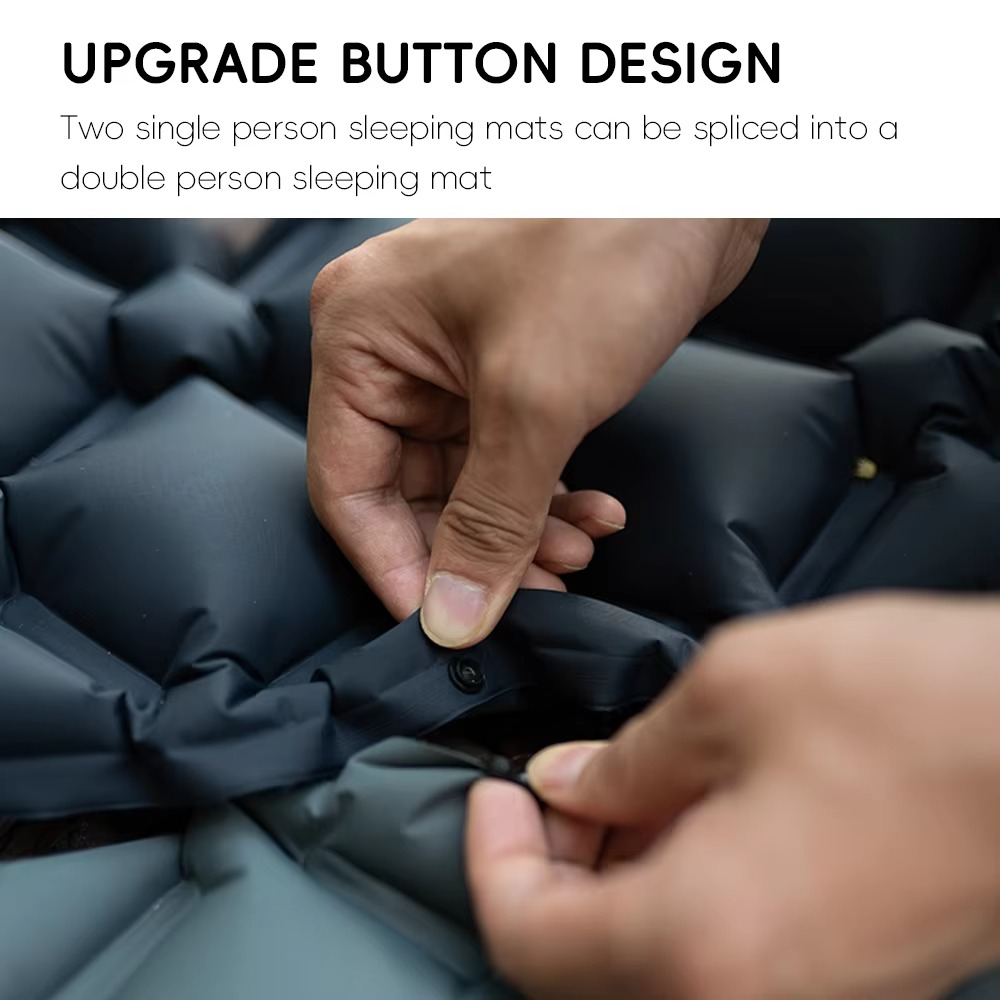 Kalsten | Inflatable Camping Sleeping Pad with Built-in Pillow Self-Inflating Air Cushion for Hiking and Outdoor Travel