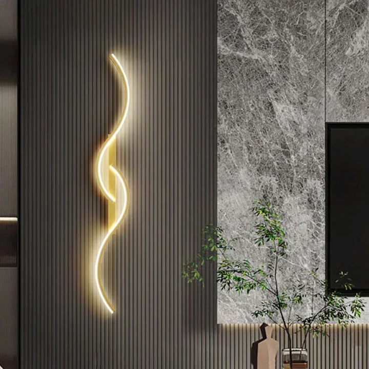 Modern LED Wall Lamp – Contemporary Wall Sconce for Living Room, Bedroom, Dining Room, and Hallway – Up & Down Lighting, Dimmable, Touch Switch, Indoor Home Decoration | Kalsten